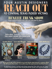 Fashion benefit event for 2015 Texas Hill Country Memorial Day weekend flood victims.
